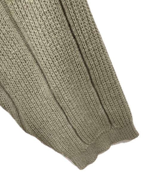 PUBLIC TOKYO（パブリックトウキョウ）PUBLIC TOKYO (パブリックトウキョウ) ルーズコードスキッパーニットポロ グリーン サイズ:freeの古着・服飾アイテム