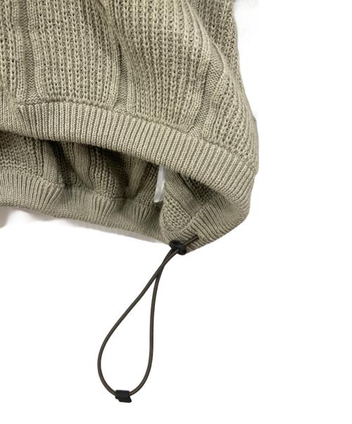 PUBLIC TOKYO（パブリックトウキョウ）PUBLIC TOKYO (パブリックトウキョウ) ルーズコードスキッパーニットポロ グリーン サイズ:freeの古着・服飾アイテム