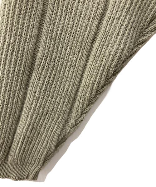 PUBLIC TOKYO（パブリックトウキョウ）PUBLIC TOKYO (パブリックトウキョウ) ルーズコードスキッパーニットポロ グリーン サイズ:freeの古着・服飾アイテム