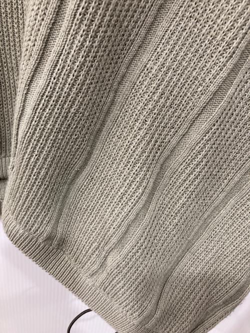 PUBLIC TOKYO（パブリックトウキョウ）PUBLIC TOKYO (パブリックトウキョウ) ルーズコードスキッパーニットポロ グリーン サイズ:freeの古着・服飾アイテム