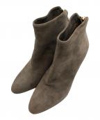 PELLICOペリーコ）の古着「バックジップショートブーツ」｜ベージュ