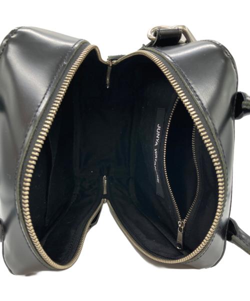 JUNYA WATANABE COMME des GARCONS（(ジュンヤワタナベ コムデギャルソン）JUNYA WATANABE COMME des GARCONS ((ジュンヤワタナベ コムデギャルソン) ロゴ型押し　2WAY　レザーショルダーバッグ ブラック サイズ:下記参照の古着・服飾アイテム