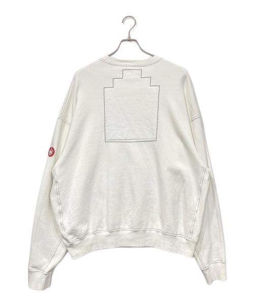 C.E（シーイー）C.E (シーイー) WASHED WHITE TEMPLE CREW NECK ホワイト サイズ:XLの古着・服飾アイテム