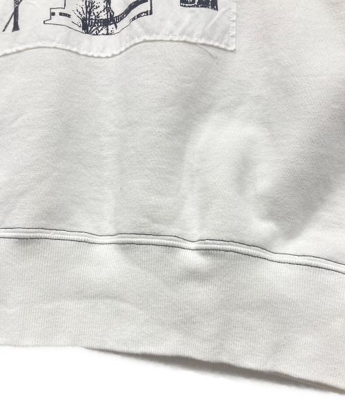 C.E（シーイー）C.E (シーイー) WASHED WHITE TEMPLE CREW NECK ホワイト サイズ:XLの古着・服飾アイテム