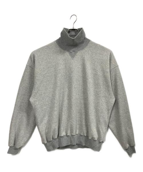 is-ness（イズネス）is-ness (イズネス) HIGH NECK SWEAT SHIRT グレー サイズ:L(48)の古着・服飾アイテム