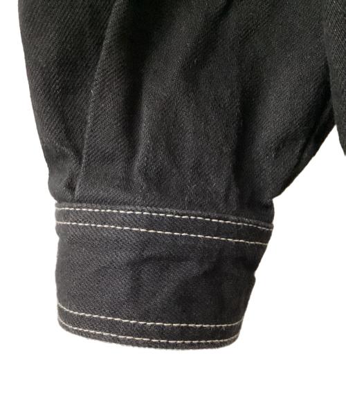 Graphpaper（グラフペーパー）Graphpaper (グラフペーパー) Denim Regular Collar Shirt ブラック サイズ:1の古着・服飾アイテム