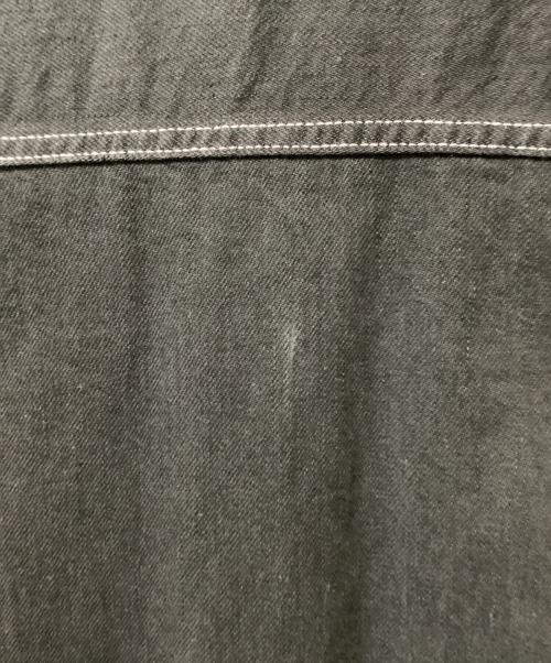 Graphpaper（グラフペーパー）Graphpaper (グラフペーパー) Denim Regular Collar Shirt ブラック サイズ:1の古着・服飾アイテム