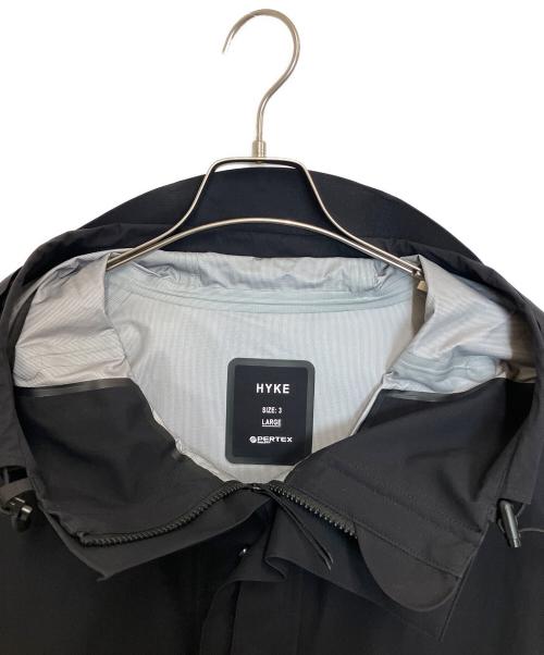 HYKE（ハイク）HYKE (ハイク) PERTEX SHELL COAT ブラック サイズ:Lの古着・服飾アイテム