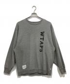WTAPSダブルタップス）の古着「DESIGN 01/SWEATER/COTTON.COLLEGE」｜グレー