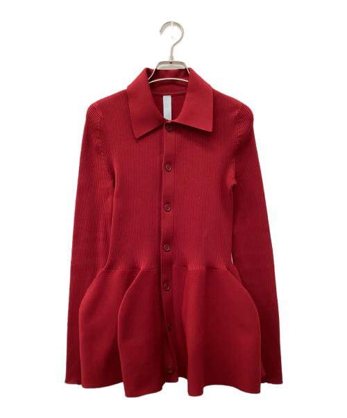 CFCL（シーエフシーエル）CFCL (シーエフシーエル) POTTERY SHIRT CARDIGAN レッド サイズ:３の古着・服飾アイテム