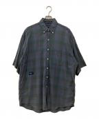 NAUTICAノーティカ）の古着「Sulfer Dyed Madras S/S Shirt “TOO BIG”」｜パープル