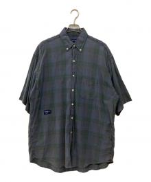 NAUTICA（ノーティカ）の古着「Sulfer Dyed Madras S/S Shirt “TOO BIG”」｜パープル