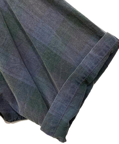 NAUTICA（ノーティカ）NAUTICA (ノーティカ) Sulfer Dyed Madras S/S Shirt “TOO BIG” パープル サイズ:XLの古着・服飾アイテム