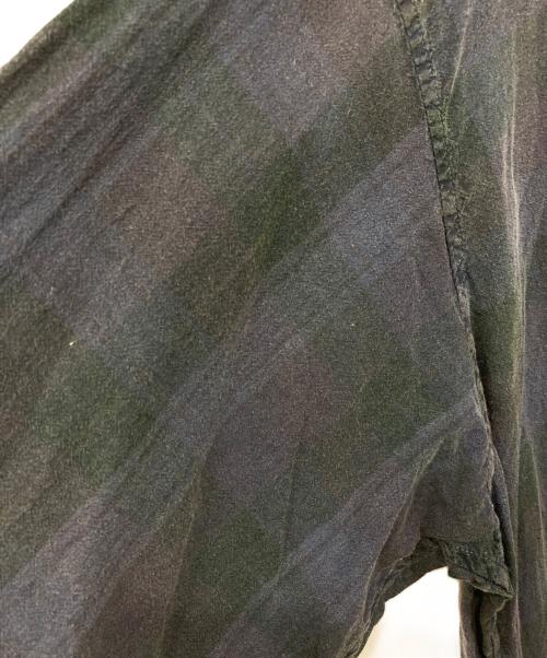 NAUTICA（ノーティカ）NAUTICA (ノーティカ) Sulfer Dyed Madras S/S Shirt “TOO BIG” パープル サイズ:XLの古着・服飾アイテム
