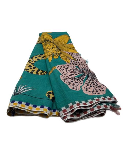 INOUITOOSH（イヌイトゥーシュ）INOUITOOSH (イヌイトゥーシュ) レオパードストール マルチカラーの古着・服飾アイテム