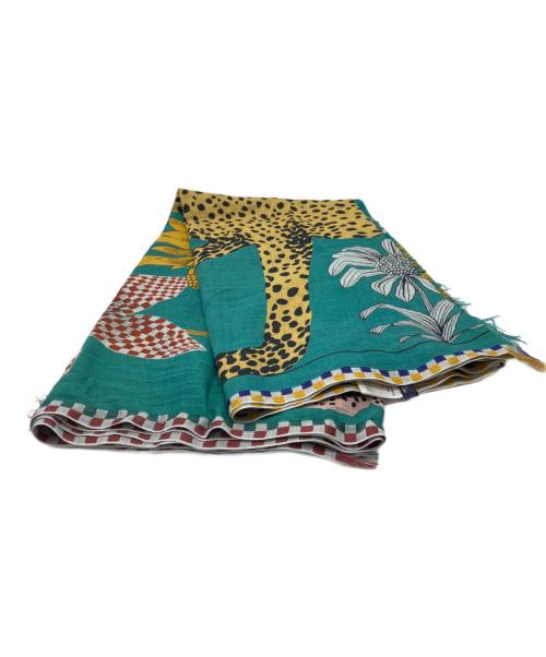 INOUITOOSH（イヌイトゥーシュ）INOUITOOSH (イヌイトゥーシュ) レオパードストール マルチカラーの古着・服飾アイテム