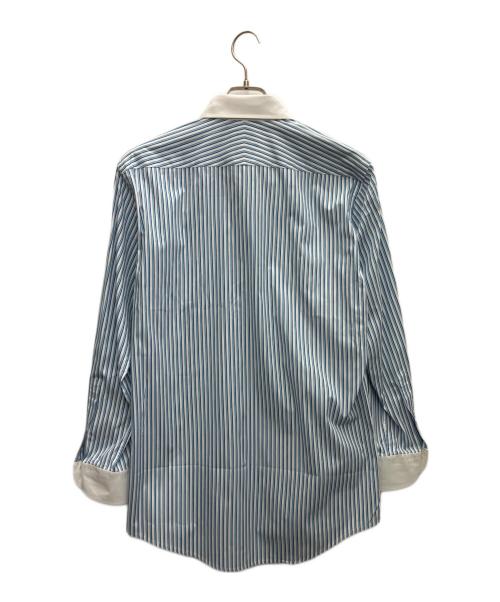 BLACK LABEL CRESTBRIDGE（ブラックレーベル クレストブリッジ）BLACK LABEL CRESTBRIDGE (ブラックレーベル クレストブリッジ) THOMAS MASON (トーマスメイソン) ドレスシャツ スカイブルー サイズ:Lの古着・服飾アイテム