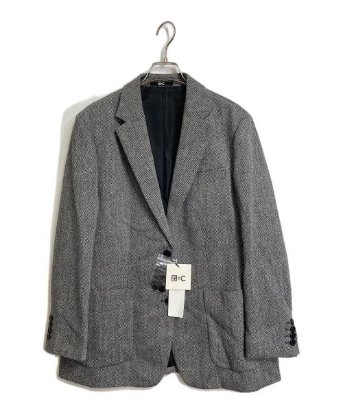 UNIQLO:C（ユニクロ:シー）UNIQLO:C (ユニクロ:シー) ツイードオーバーサイズジャケット　テーラード グレー サイズ:L 未使用品の古着・服飾アイテム