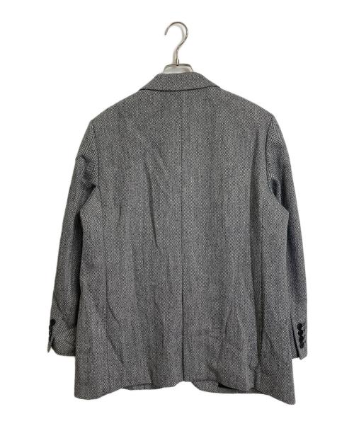 UNIQLO:C（ユニクロ:シー）UNIQLO:C (ユニクロ:シー) ツイードオーバーサイズジャケット　テーラード グレー サイズ:L 未使用品の古着・服飾アイテム