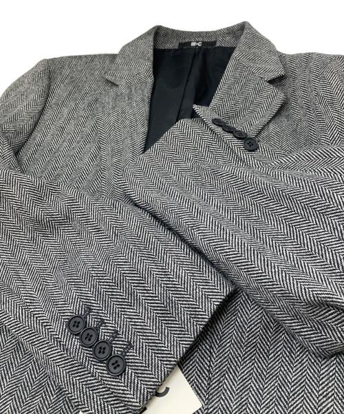 UNIQLO:C（ユニクロ:シー）UNIQLO:C (ユニクロ:シー) ツイードオーバーサイズジャケット　テーラード グレー サイズ:L 未使用品の古着・服飾アイテム
