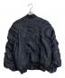 MECRE (メクル) ギャザーボリュームスリーブナイロンブルゾン ブラック サイズ:S：18000円