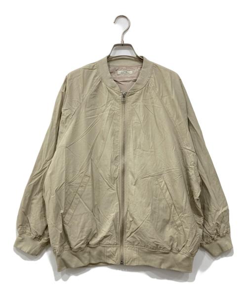 JOURNAL STANDARD relume（ジャーナルスタンダード レリューム）JOURNAL STANDARD relume (ジャーナルスタンダード レリューム) ウォッシャブルナイロンタッサーMA-1 ベージュ サイズ:Fの古着・服飾アイテム