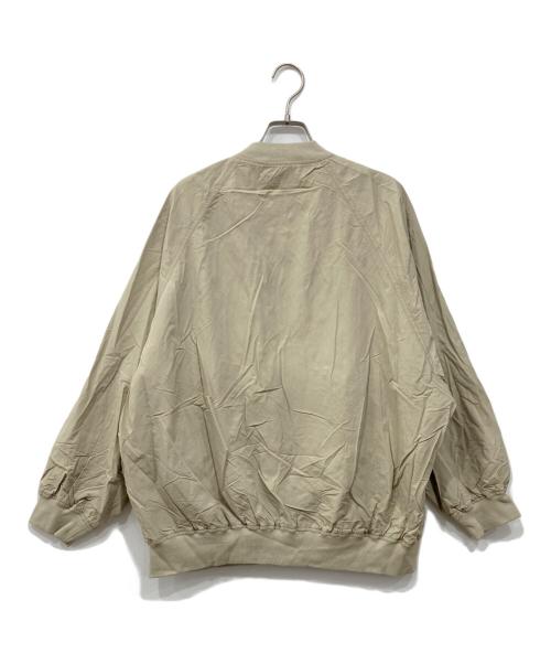 JOURNAL STANDARD relume（ジャーナルスタンダード レリューム）JOURNAL STANDARD relume (ジャーナルスタンダード レリューム) ウォッシャブルナイロンタッサーMA-1 ベージュ サイズ:Fの古着・服飾アイテム