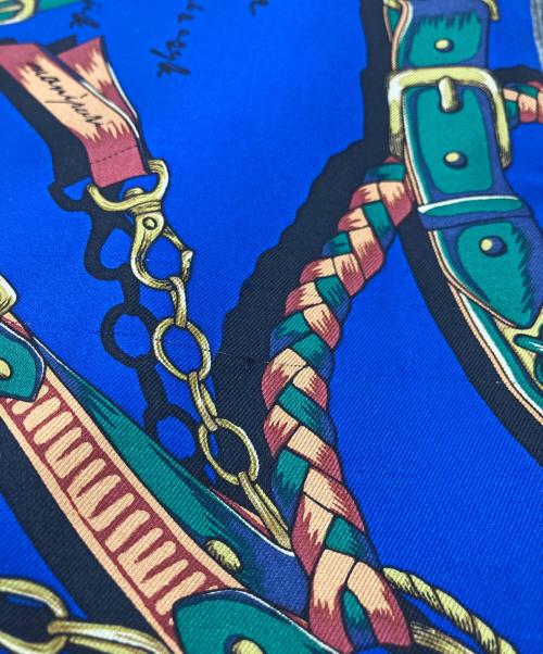 manipuri（マニプリ）manipuri (マニプリ) ウールシルクWマフラー ブルー 未使用品の古着・服飾アイテム