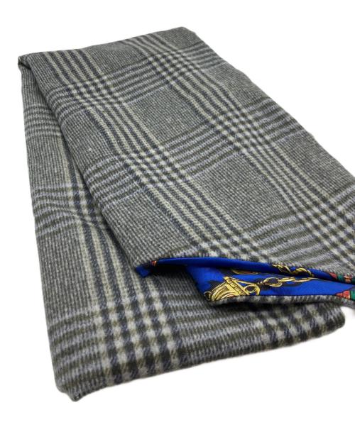 manipuri（マニプリ）manipuri (マニプリ) ウールシルクWマフラー ブルー 未使用品の古着・服飾アイテム