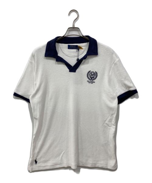 POLO RALPH LAUREN（ポロ・ラルフローレン）POLO RALPH LAUREN (ポロ・ラルフローレン) ポロシャツ ネイビー×ホワイト サイズ:M 未使用品の古着・服飾アイテム