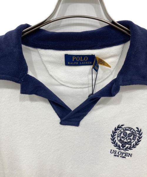 POLO RALPH LAUREN（ポロ・ラルフローレン）POLO RALPH LAUREN (ポロ・ラルフローレン) ポロシャツ ネイビー×ホワイト サイズ:M 未使用品の古着・服飾アイテム