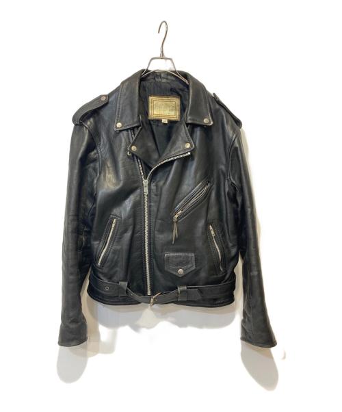 OPUS OF SCOTLAND（オーパス オブ スコットランド）OPUS OF SCOTLAND (オーパス オブ スコットランド) ダブルライダースジャケット ブラック サイズ:44の古着・服飾アイテム