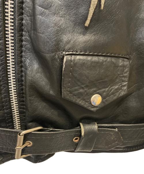 OPUS OF SCOTLAND（オーパス オブ スコットランド）OPUS OF SCOTLAND (オーパス オブ スコットランド) ダブルライダースジャケット ブラック サイズ:44の古着・服飾アイテム