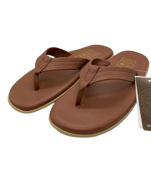 ISLAND SLIPPER（アイランドスリッパ）ISLAND SLIPPER (アイランドスリッパ) トングサンダル ブラウン サイズ:10 未使用品の古着・服飾アイテム