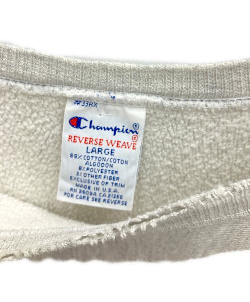 Champion REVERSE WEAVE（チャンピオン リバース ウィーブ）Champion REVERSE WEAVE (チャンピオン リバース ウィーブ) プリントスウェット ライトグレー サイズ:LARGEの古着・服飾アイテム