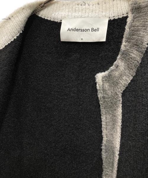 ANDERSSON BELL（アンダーソンベル）Andersson Bell (アンダーソンベル) ZIP KNIT CARDIGAN ブラック サイズ:XLの古着・服飾アイテム