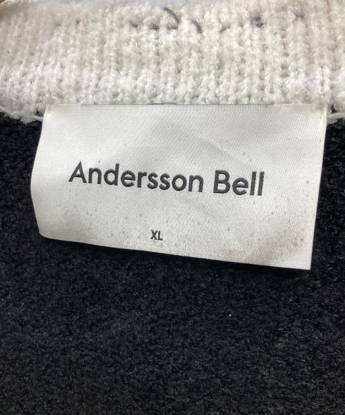 ANDERSSON BELL（アンダーソンベル）Andersson Bell (アンダーソンベル) ZIP KNIT CARDIGAN ブラック サイズ:XLの古着・服飾アイテム