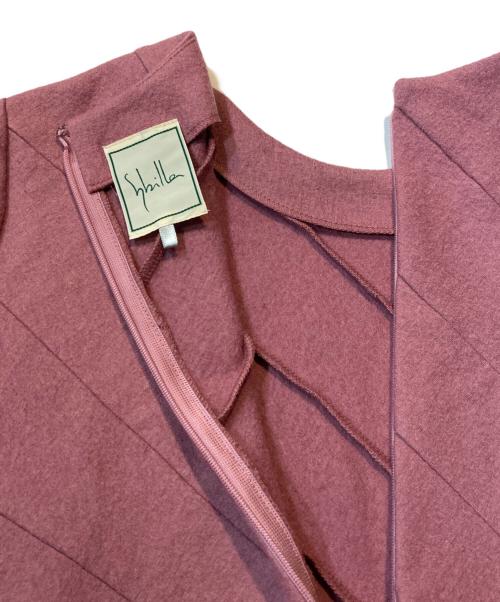 Sybilla（シビラ）Sybilla (シビラ) ルミナリースムースデザインドレス ピンク サイズ:SSの古着・服飾アイテム