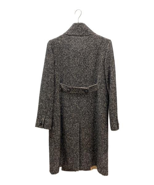 MaxMara（マックスマーラ）MaxMara (マックスマーラ) スタンドカラーツイードコート グレー サイズ:40の古着・服飾アイテム