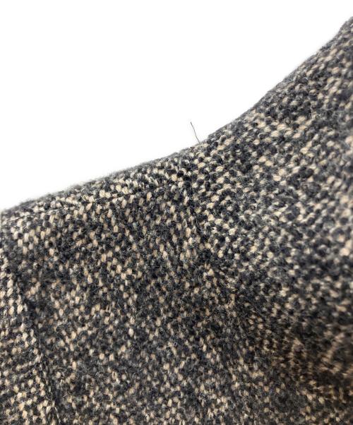 MaxMara（マックスマーラ）MaxMara (マックスマーラ) スタンドカラーツイードコート グレー サイズ:40の古着・服飾アイテム