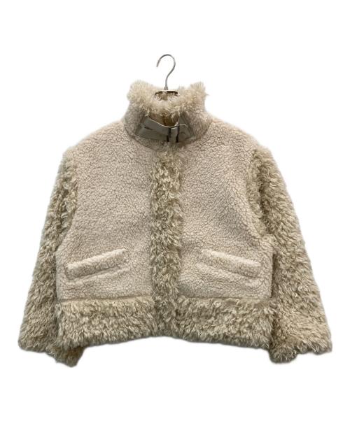 UNGRID（アングリッド）Ungrid (アングリッド) ボアコンビムートンブルゾン アイボリー サイズ:Mの古着・服飾アイテム