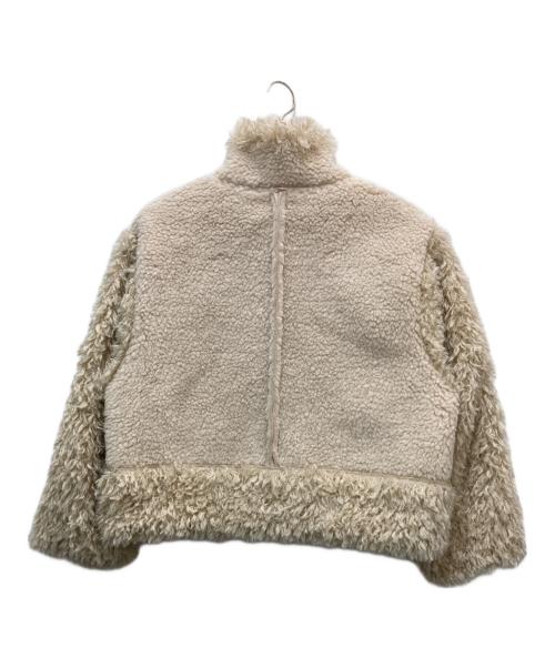 UNGRID（アングリッド）Ungrid (アングリッド) ボアコンビムートンブルゾン アイボリー サイズ:Mの古着・服飾アイテム