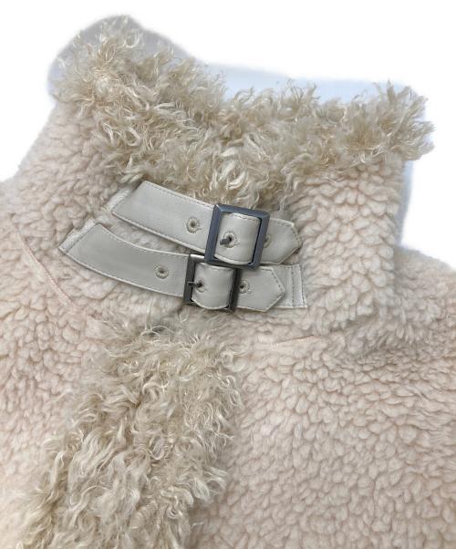 UNGRID（アングリッド）Ungrid (アングリッド) ボアコンビムートンブルゾン アイボリー サイズ:Mの古着・服飾アイテム