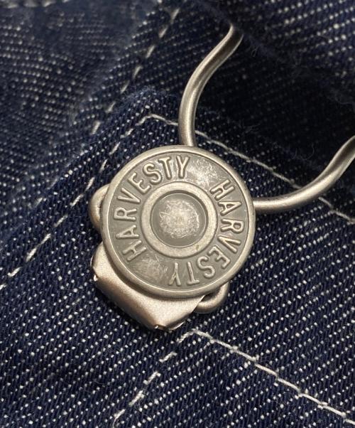 HARVESTY（ハーベスティー）HARVESTY (ハーベスティー) 10ozノンフェイドデニムオーバーオール インディゴ サイズ:2の古着・服飾アイテム