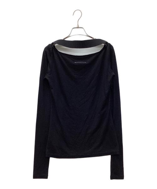 MM6 Maison Margiela（エムエムシックスメゾンマルジェラ）MM6 Maison Margiela (エムエムシックスメゾンマルジェラ) ループデザインカットソー ブラック サイズ:Mの古着・服飾アイテム