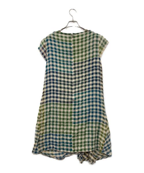 io comme io（イオコムイオ）io comme io (イオコムイオ) ワンピース グリーン サイズ:38の古着・服飾アイテム