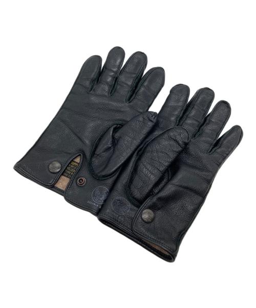 RRL（ダブルアールエル）RRL (ダブルアールエル) レザーグローブ ブラックの古着・服飾アイテム