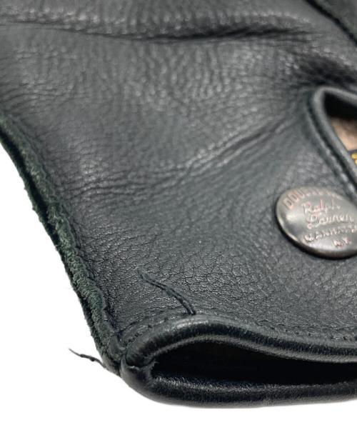 RRL（ダブルアールエル）RRL (ダブルアールエル) レザーグローブ ブラックの古着・服飾アイテム