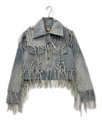 LEVI'S×FACETASMリーバイス×ファセッタズム）の古着「Linked Trucker/リンクドドラッカージャケット」｜ブルー