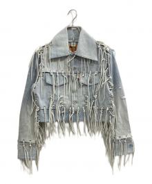 LEVI'S×FACETASM（リーバイス×ファセッタズム）の古着「Linked Trucker/リンクドドラッカージャケット」｜ブルー